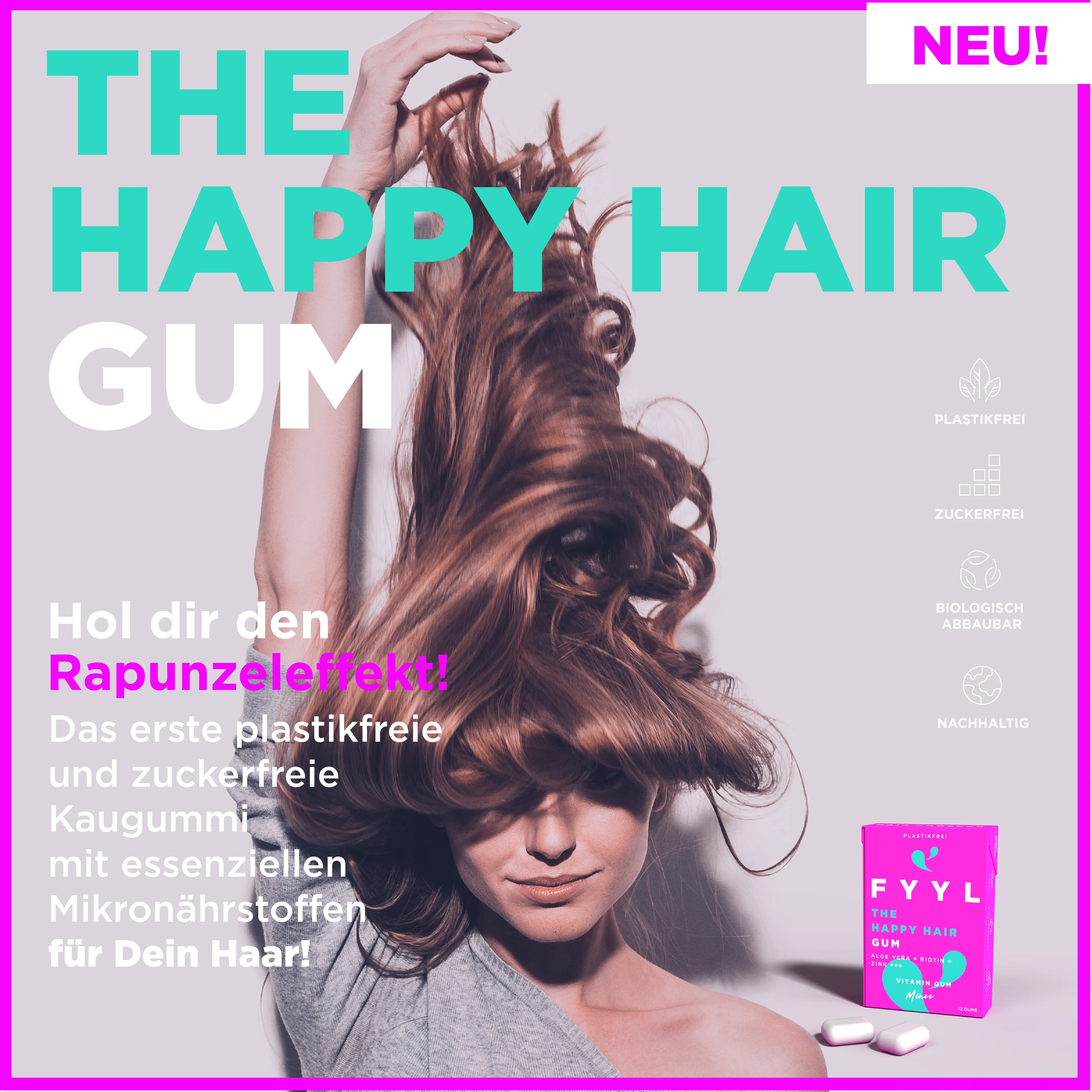 The Happy Hair Gum - Für Haare, Haut und Nägel