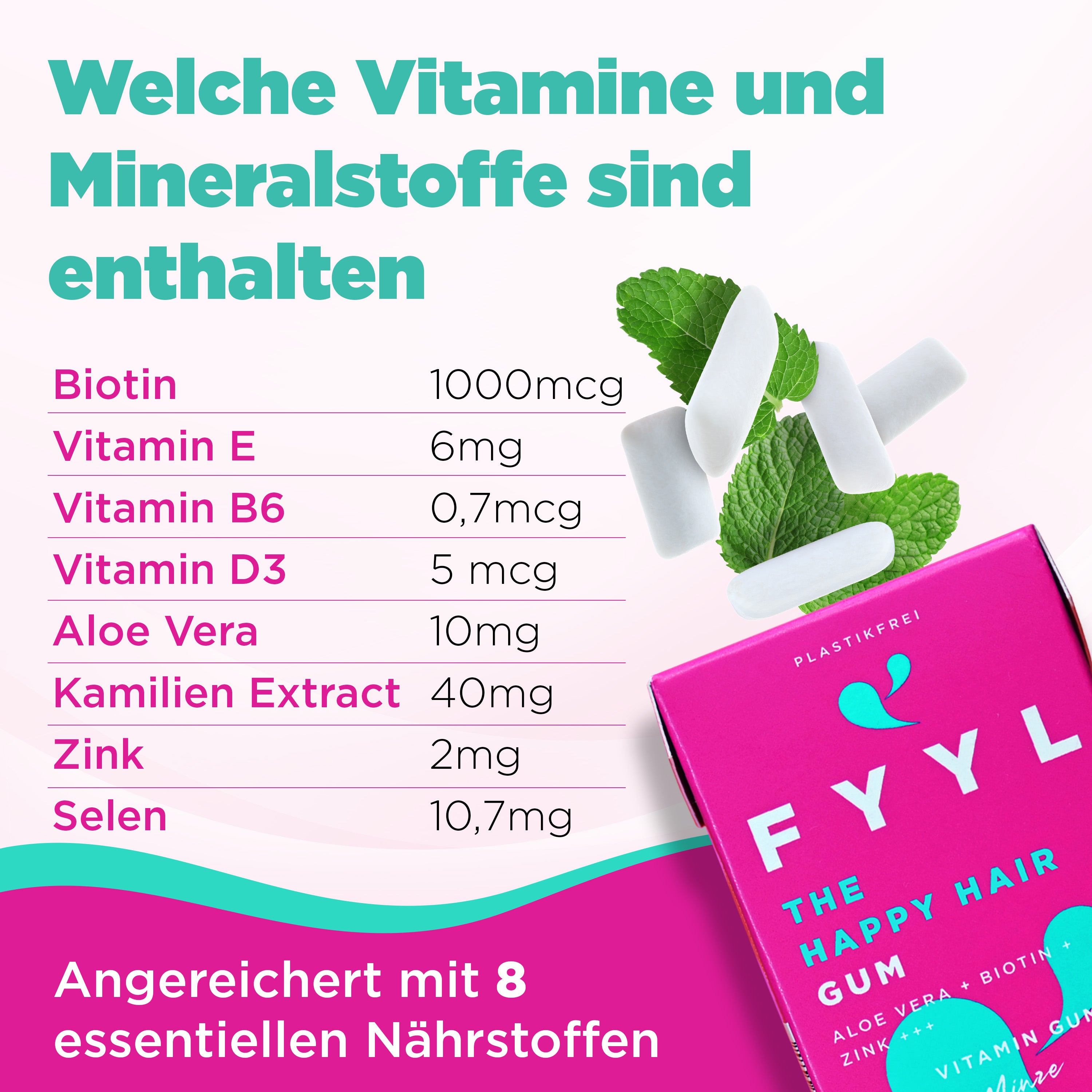 The Happy Hair Gum - Für Haare, Haut und Nägel