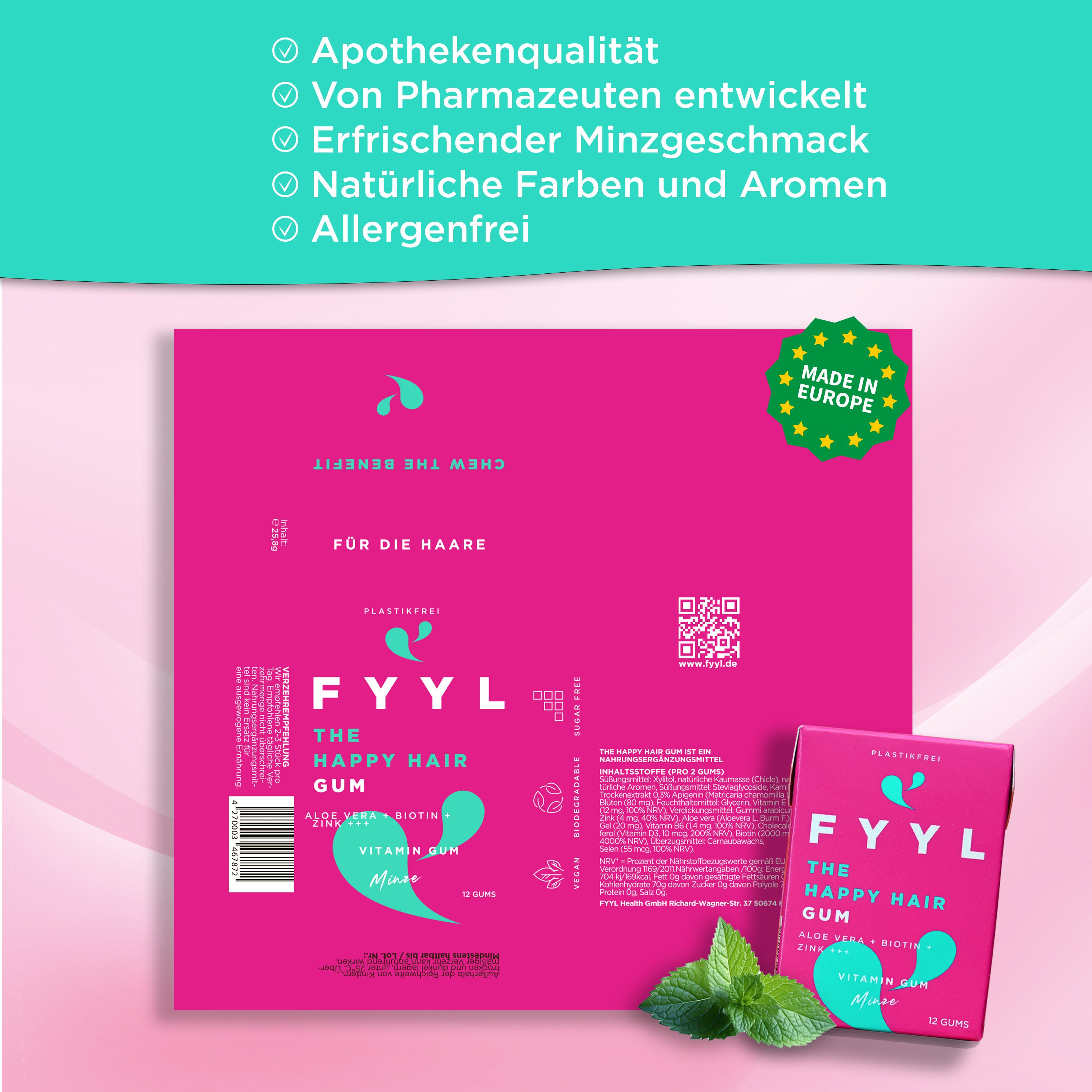 The Happy Hair Gum - Für Haare, Haut und Nägel